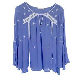 Anthropologie Floreat Adena embroidered boho blouse size 0